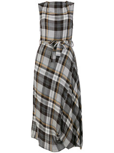 платье в шотландскую клетку с поясом Vivienne Westwood