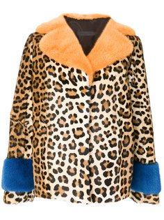 куртка с леопардовым принтом  Simonetta Ravizza