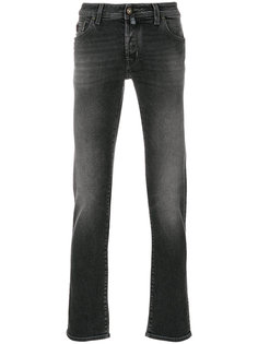 узкие джинсы с эффектом обесцвечивания Jacob Cohen