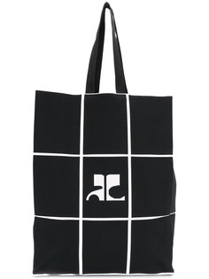 сумка-тоут с принтом сетки Courrèges