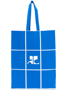 сумка-тоут с принтом сетки Courrèges