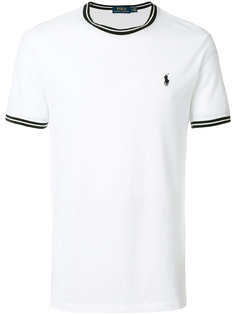 футболка с вышитым логотипом Polo Ralph Lauren