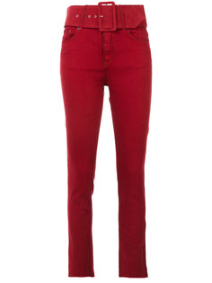 брюки скинни с поясом Mm6 Maison Margiela