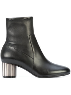 flower heel ankle boots Salvatore Ferragamo
