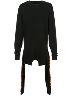 asymmetric double layer sweatshirt Mostly Heard Rarely Seen