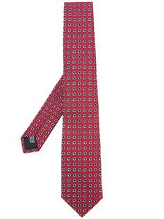 галстук с геометрическим принтом Cerruti 1881