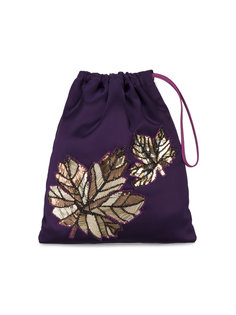 сумка-мешок с вышивкой листьев Attico