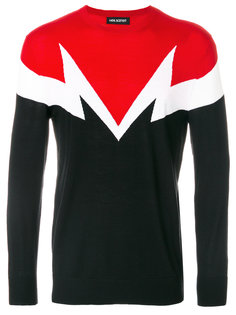 джемпер в технике интарсия Neil Barrett