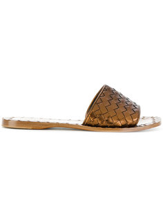 плетеные сандалии  Bottega Veneta