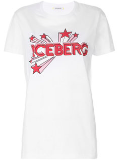 футболка с нашивкой логотипа Iceberg