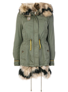 пальто с мехом енота Alessandra Chamonix