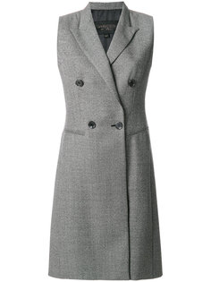 двубортное пальто без рукавов  Giambattista Valli
