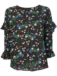 блузка шифт с цветочным принтом  Essentiel Antwerp