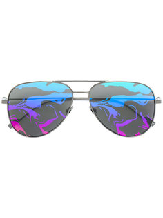 солнцезащитные очки Classic 11 с радужными линзами Saint Laurent Eyewear