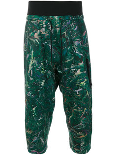 укороченные брюки с абстрактным принтом Y-3