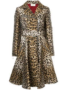 пальто с леопардовым узором Sara Battaglia