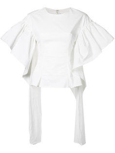 блузка с расклешенными рукавами Rejina Pyo