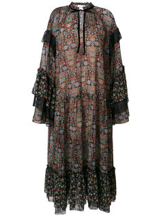 платье с оборками с принтом пейсли Perseverance London