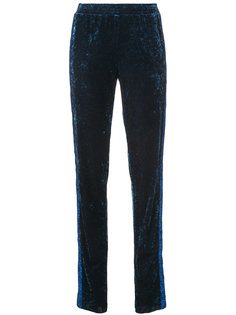 Starburst velvet track pants Anna Sui