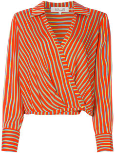 блузка в полоску с запахом  Dvf Diane Von Furstenberg
