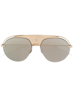 солнцезащитные очки с прямой деталью над переносицей Dior Eyewear