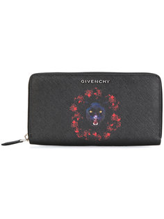 кошелек с круговой молнией и принтом Jaguar Givenchy