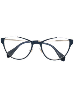 очки в округленной оправе Miu Miu Eyewear