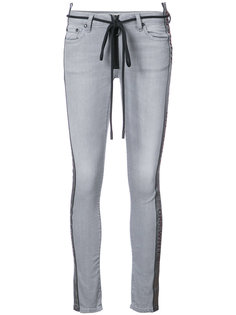 джинсы с контрастными полосками по бокам Off-White