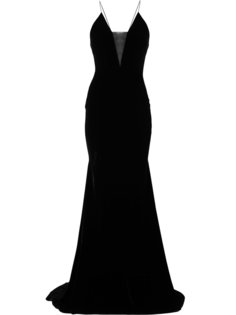 длинное платье с полупрозрачной вставкой Maddox Alex Perry