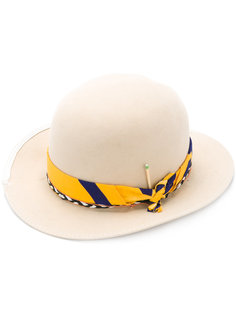 шляпа с контрастной лентой Nick Fouquet