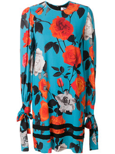 платье с цветочным рисунком MSGM