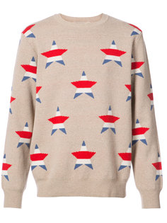 свитер со звездами Maison Kitsuné