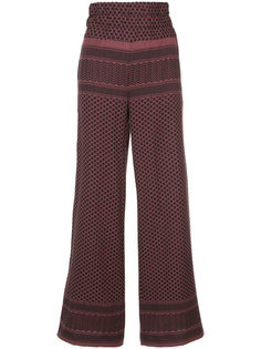 широкие брюки с плетеным узором Cecilie Copenhagen