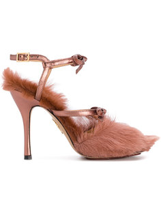 меховые туфли-лодочки Charlotte Olympia
