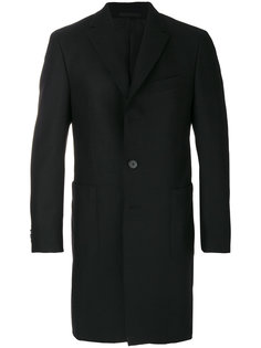 классическое однобортное пальто Z Zegna