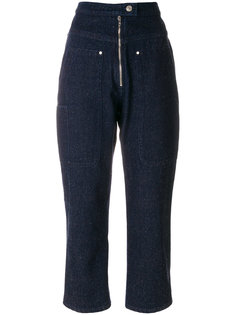 укороченные джинсы с высокой талией Isabel Marant