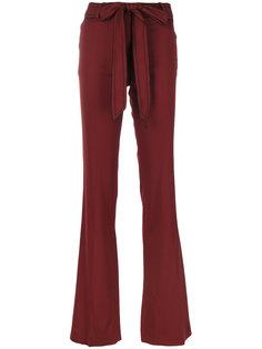 расклешенные брюки с поясом Victoria Beckham