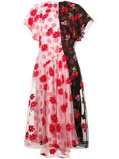 платье с цветочным принтом  Simone Rocha