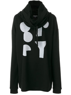 толстовка с воротником-шалькой и графическим принтом Ann Demeulemeester