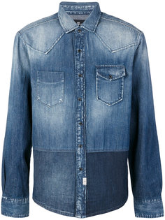 джинсовая куртка в стилистике "пэчворк" 7 For All Mankind