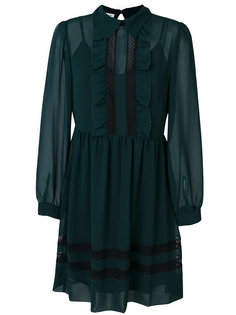 плиссированное платье  с рюшами P.A.R.O.S.H.