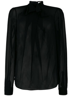 прозрачная блузка с оборками Carven