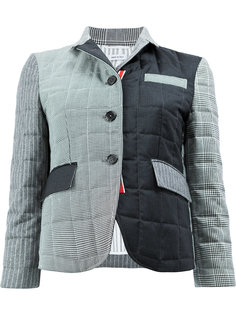 пуховая куртка в стилистике пэчворк Thom Browne