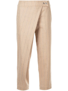 полосатые брюки с накладной панелью Nehera