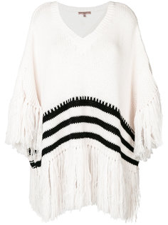 джемпер в полоску с бахромой  Ermanno Scervino