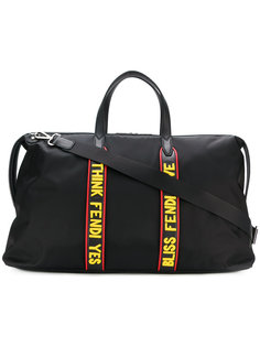 дорожная сумка со слоганами Fendi