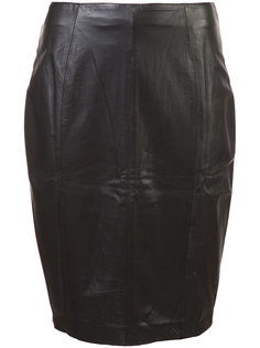 zipped leather pencil skirt Patbo