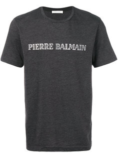 футболка с заплаткой с логотипом Pierre Balmain