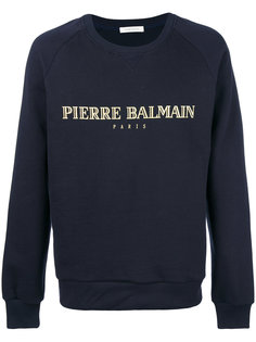 толстовка с заплаткой с логотипом Pierre Balmain