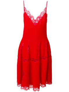 трикотажное платье с кружевной отделкой  Givenchy